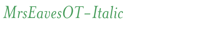 MrsEavesOT-Italic