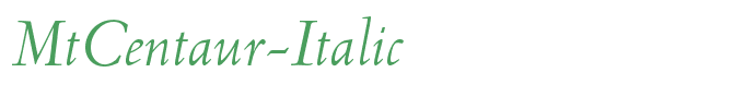 MtCentaur-Italic
