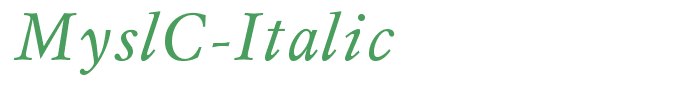 MyslC-Italic