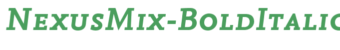 NexusMix-BoldItalicSC