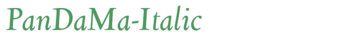 PanDaMa-Italic
