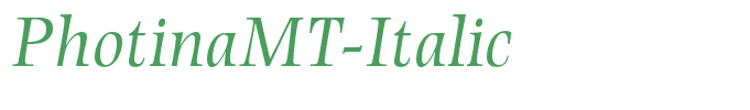 PhotinaMT-Italic