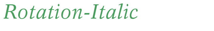 Rotation-Italic