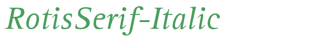 RotisSerif-Italic