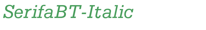 SerifaBT-Italic