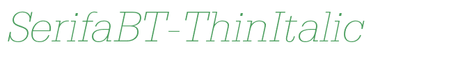 SerifaBT-ThinItalic