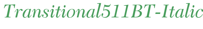 Transitional511BT-Italic