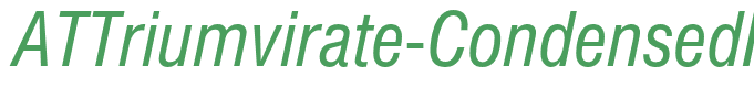 ATTriumvirate-CondensedItalic