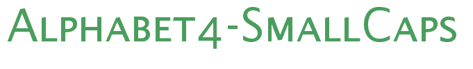 Alphabet4-SmallCaps