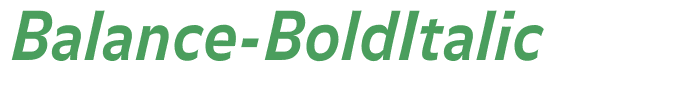 Balance-BoldItalic
