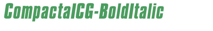 CompactaICG-BoldItalic