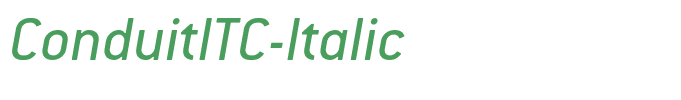 ConduitITC-Italic