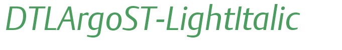 DTLArgoST-LightItalic