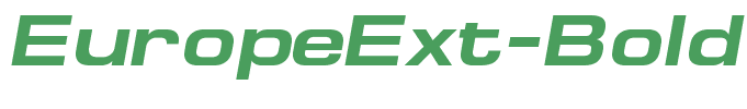 EuropeExt-Bold-Italic