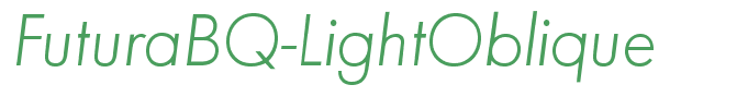 FuturaBQ-LightOblique