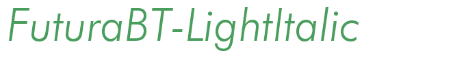 FuturaBT-LightItalic