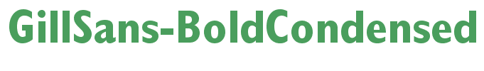 GillSans-BoldCondensed