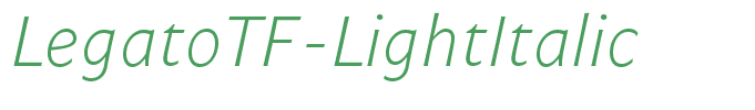 LegatoTF-LightItalic