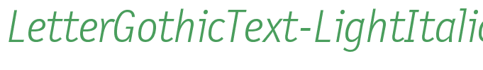 LetterGothicText-LightItalic