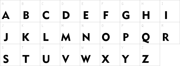 Uppercase characters