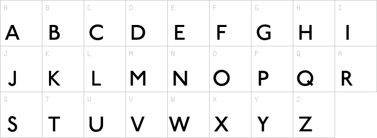 Uppercase characters