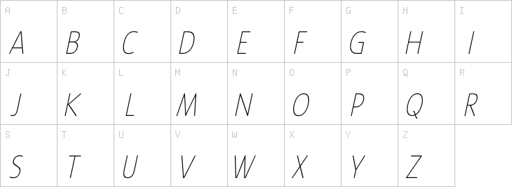Uppercase characters