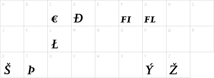 Uppercase characters