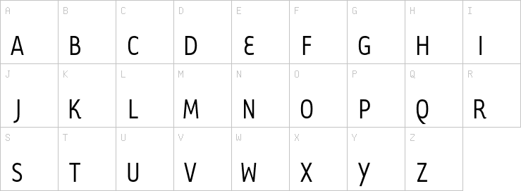 Uppercase characters