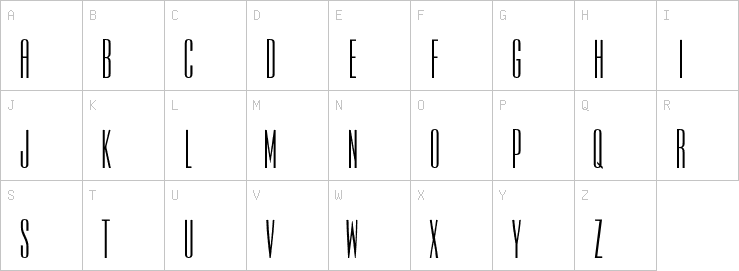 Uppercase characters