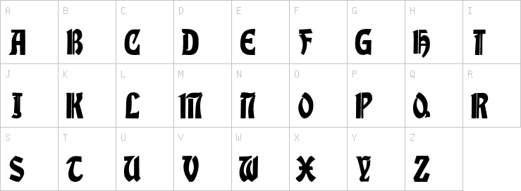 Uppercase characters