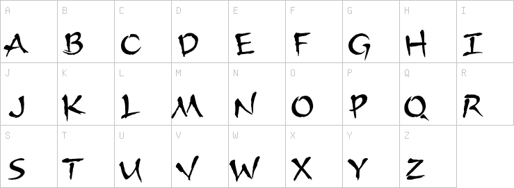 Uppercase characters