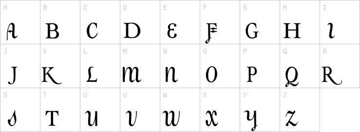 Uppercase characters