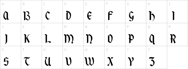 Uppercase characters