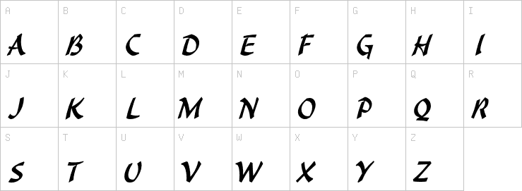 Uppercase characters