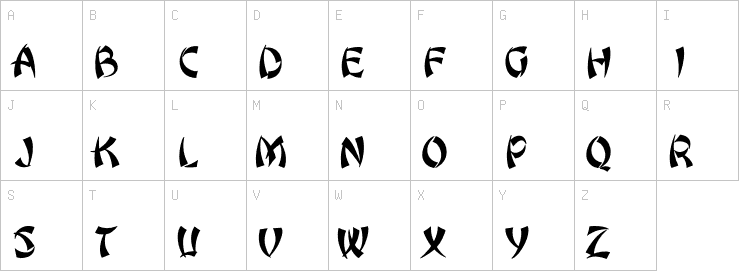 Uppercase characters