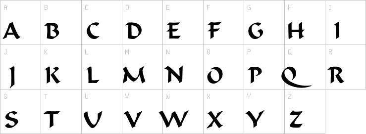 Uppercase characters