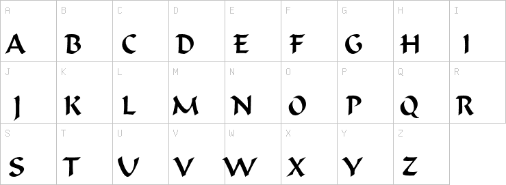 Uppercase characters