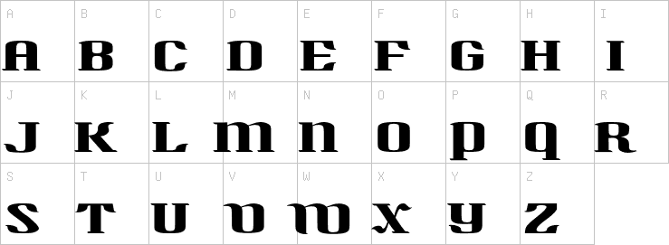 Uppercase characters