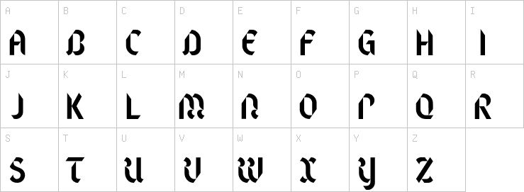 Uppercase characters