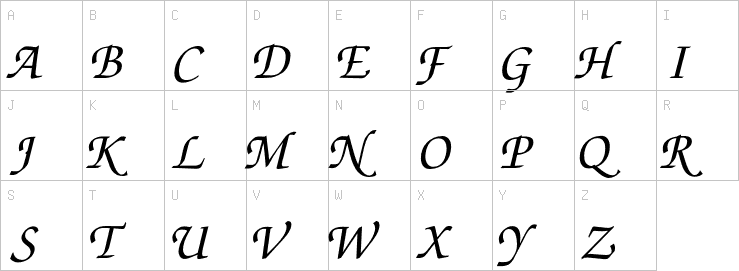 Uppercase characters