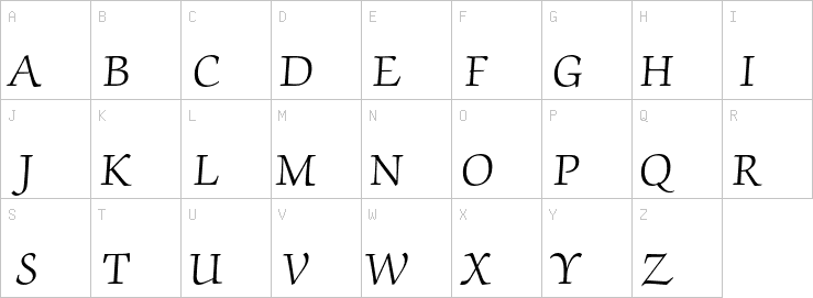 Uppercase characters