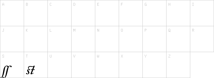 Uppercase characters