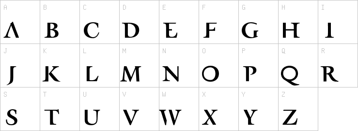 Uppercase characters
