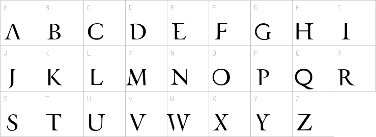 Uppercase characters