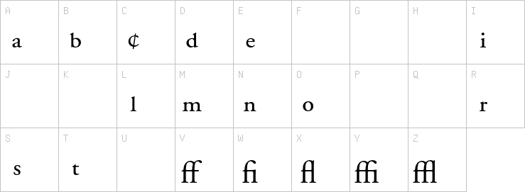 Uppercase characters