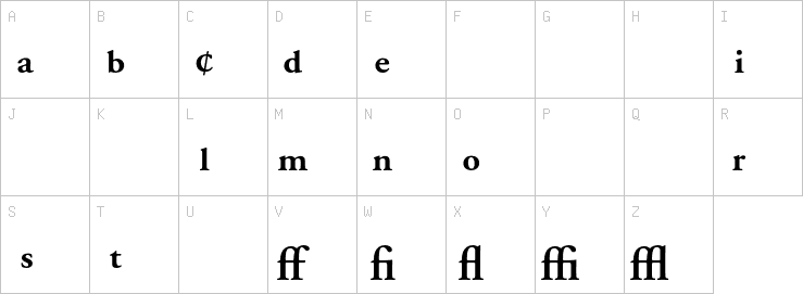 Uppercase characters