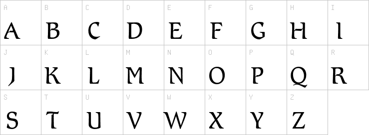 Uppercase characters