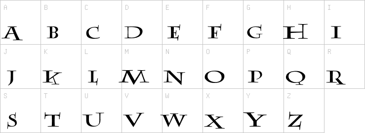 Uppercase characters