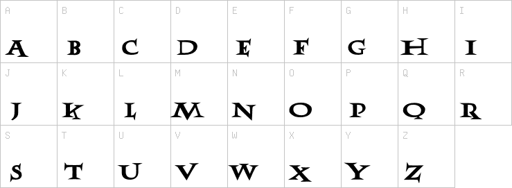 Uppercase characters