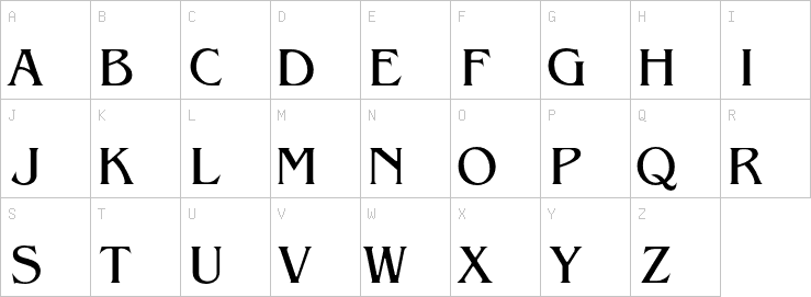 Uppercase characters